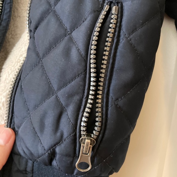 North zone kids jacket Navy quilted size 5 - Picture 4 of 6